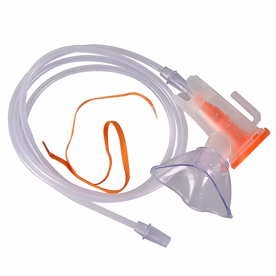 Masque à oxygène médical jetable en PVC de haute qualité Bm® avec tube ISO13485 CE FDA